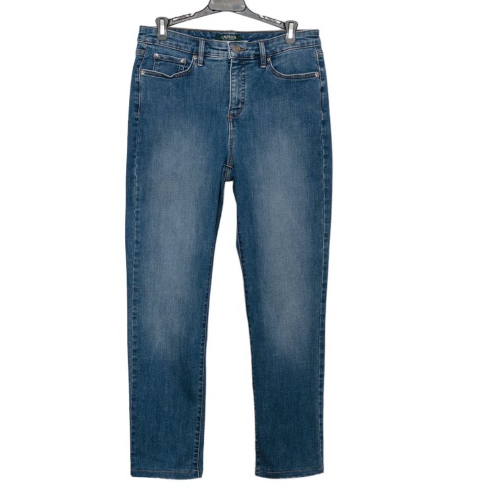 Ralph Lauren Women's Premier Straight Stretch Denim Jeans Size 10